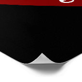 Rotes Herz beste Nanna überhaupt T-Shirts und Gesc Poster (Ecke)