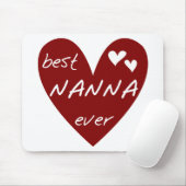 Rotes Herz beste Nanna überhaupt T - Shirts und Mousepad (Mit Mouse)