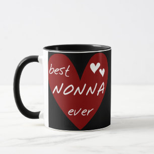 Rotes Herz beste Nonna überhaupt T - Tasse