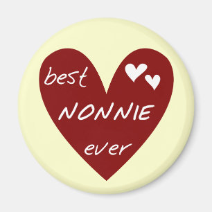 Rotes Herz beste Nonnie überhaupt T - Shirts und Magnet
