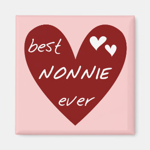 Rotes Herz beste Nonnie überhaupt T - Shirts und Magnet