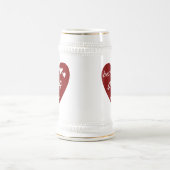 Rotes Herz beste Oma überhaupt T - Shirts und Bierglas (Mittel)