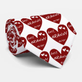 Rotes Herz-beste Oma-überhaupt T-Shirts und Krawatte (Gerollt)