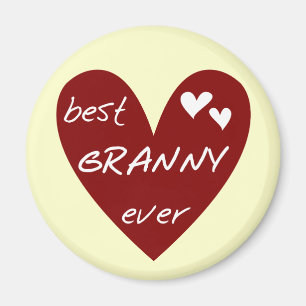 Rotes Herz-beste Oma-überhaupt T-Shirts und Magnet