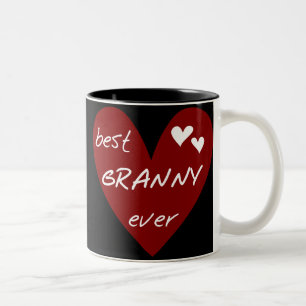 Rotes Herz-beste Oma-überhaupt T-Shirts und Zweifarbige Tasse