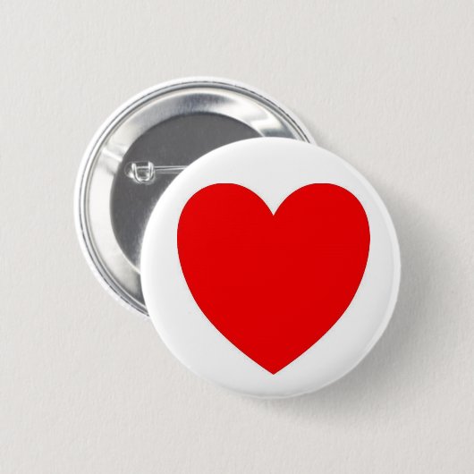 Rotes Herz Button (Vorne & Hinten)