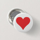Rotes Herz Button (Vorne & Hinten)