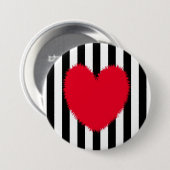 Rotes Herz Button (Vorne & Hinten)