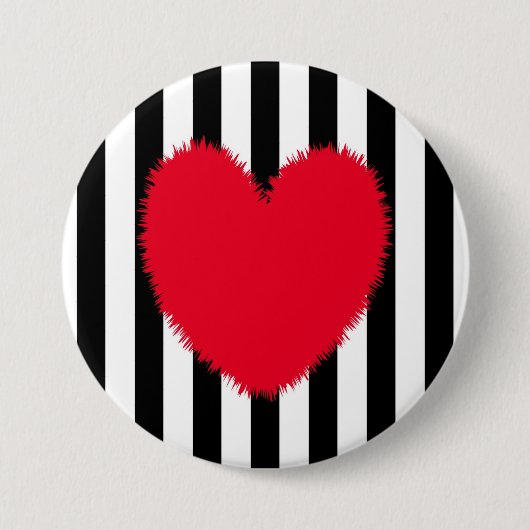 Rotes Herz Button (Vorderseite)