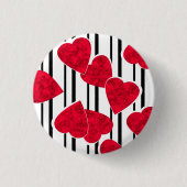Rotes Herz Button (Vorderseite)