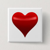 Rotes Herz-Button Button (Vorderseite)