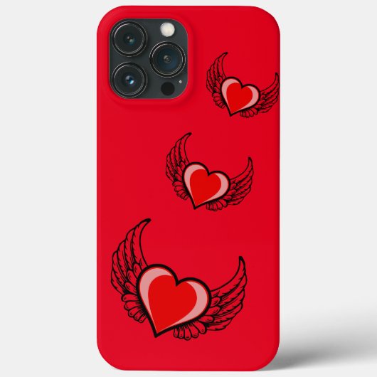 Rotes Herz Case-Mate iPhone Hülle (Rückseite)