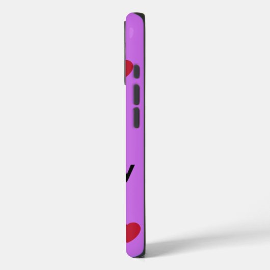 rotes Herz Case-Mate iPhone Hülle (Rückseite / Links)