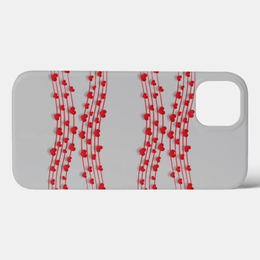 Rotes Herz Case-Mate iPhone Hülle (Rückseite (Horizontal))