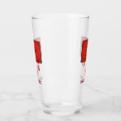 Rotes Herz Cassette Glas (Links)