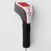 Rotes Herz Cassette Golf Headcover (angewinkelt)
