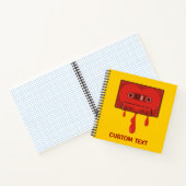 Rotes Herz Cassette Notizblock (Innenseite)