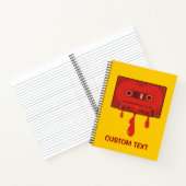 Rotes Herz Cassette Notizblock (Innenseite)