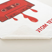 Rotes Herz Cassette Sherpadecke (3/4)