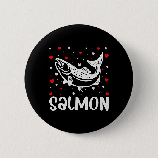Rotes Herz Cupid Liebe Grafischer Lachs Lover Vale Button (Vorderseite)