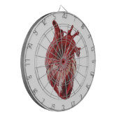 Rotes Herz Dartscheibe (Vorderseite Links)