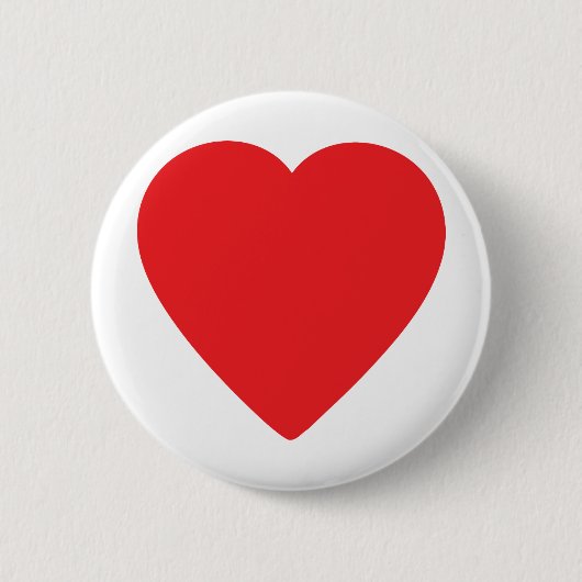 rotes Herz eins Button (Vorderseite)
