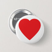 rotes Herz eins Button (Vorne & Hinten)