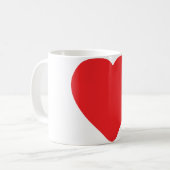 rotes Herz eins Kaffeetasse (Vorderseite Links)
