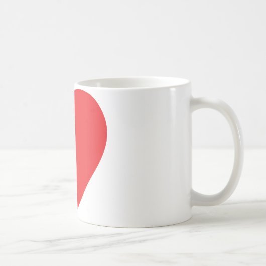 rotes Herz eins Kaffeetasse (Rechts)
