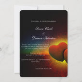 Rotes Herz Eleganter Valentinstag Einladung (Vorderseite)