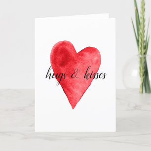 Rotes Herz Feiertagskarte