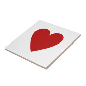 Rotes Herz Fliese (Seite)