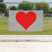 Rotes Herz Form Liebe Klassischer Minimalismus Banner (Insitu)