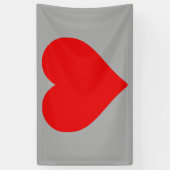 Rotes Herz Form Liebe Klassischer Minimalismus Banner (Vertikal)