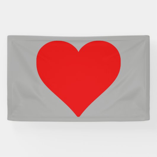 Rotes Herz Form Liebe Klassischer Minimalismus Banner (Horizontal)