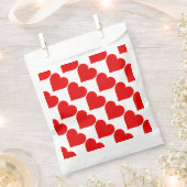 Rotes Herz Form Liebe Klassischer Minimalismus Geschenktütchen (Ausgeschnitten)