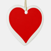 Rotes Herz Form Liebe Klassischer Minimalismus Keramik Ornament (Rechts)