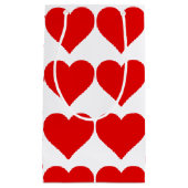 Rotes Herz Form Liebe Klassischer Minimalismus Kleine Geschenktüte (Vorderseite)