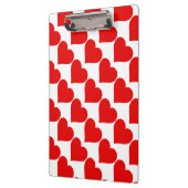 Rotes Herz Form Liebe Klassischer Minimalismus Klemmbrett (Links)