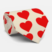 Rotes Herz Form Liebe Klassischer Minimalismus Krawatte (Gerollt)