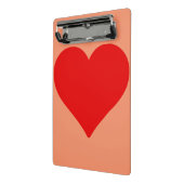 Rotes Herz Form Liebe Klassischer Minimalismus Mini Klemmbrett (Gewinkelt2)