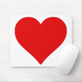 Rotes Herz Form Liebe Klassischer Minimalismus Mousepad (Mit Mouse)