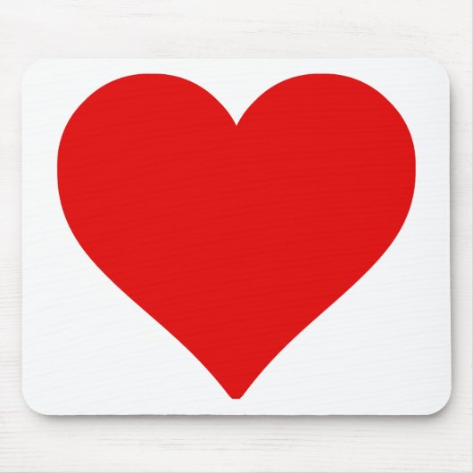Rotes Herz Form Liebe Klassischer Minimalismus Mousepad (Vorne)