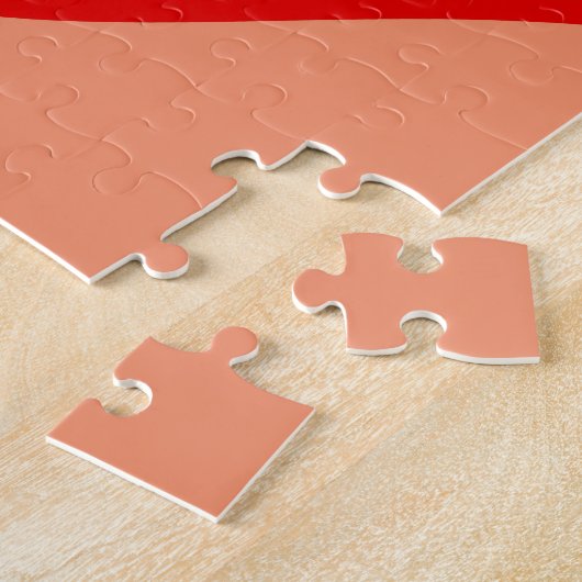 Rotes Herz Form Liebe Klassischer Minimalismus Puzzle (Seite)