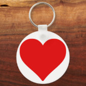Rotes Herz Form Liebe Klassischer Minimalismus Schlüsselanhänger (Vorderseite)