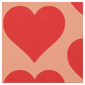 Rotes Herz Form Liebe Klassischer Minimalismus Stoff (Nahaufnahme)