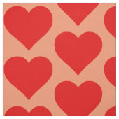 Rotes Herz Form Liebe Klassischer Minimalismus Stoff (Muster)