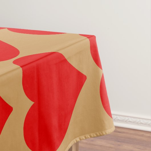 Rotes Herz Form Liebe Klassischer Minimalismus Tischdecke (Beispiel)