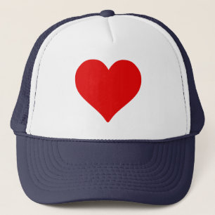 Rotes Herz Form Liebe Klassischer Minimalismus Truckerkappe