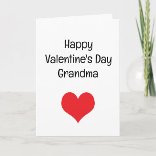 Rotes Herz Frohen Valentinstag Oma Karte